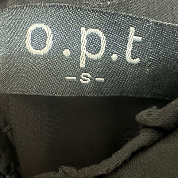 O.P.T. Toile de Jouy Black Midi Dress Size Small - Picture 4 of 5